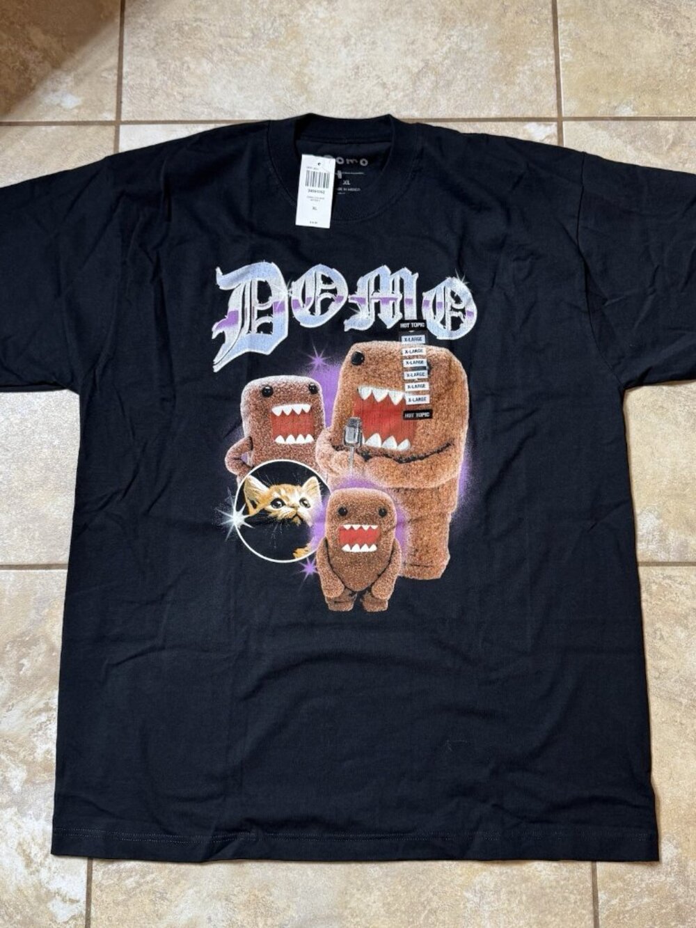 Domo Collage Kitten T-Shirt X-LARGE New With Tags